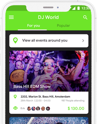 DJ Mania - DJ Event Ticket Booking App at all solutions project works